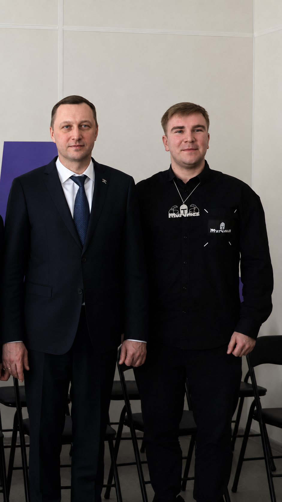 Андрей Добрынин с губернатором Саратовской области Романом Викторовичем Бусаргиным
